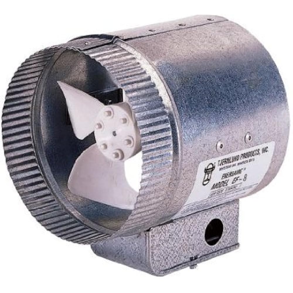 EF6 Ventilation Fans Duct Booster Fan, 6" Ducting Components