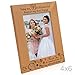 KATE POSH - Today My Bridesmaid, Forever My Best Friend - Thank You for Standing Beside me Today and Always - Engraved Natural Wood Picture Frame - Bridesmaid Wedding Gifts (4x6 Vertical)