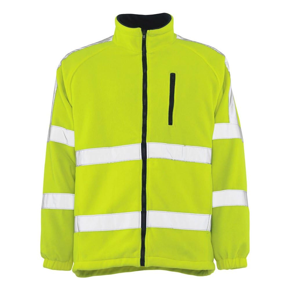 Mascot 05242-125-17 Salzburg Safe Arctic Windproof Lining Class 3 Fleece Jacket, Size 3XL, Hi-Vis Yellow