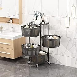 STYLIFING 4 Tier Rotating Multi Layer Kitchen Shelf