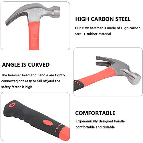 Gerader Klauenhammer,Klauenhammer, Klauenhammer Lang,Kohlenstoffstahl,Polierter Kopf,Bequemer & Ergonomischer Griff,für… – Bild 5