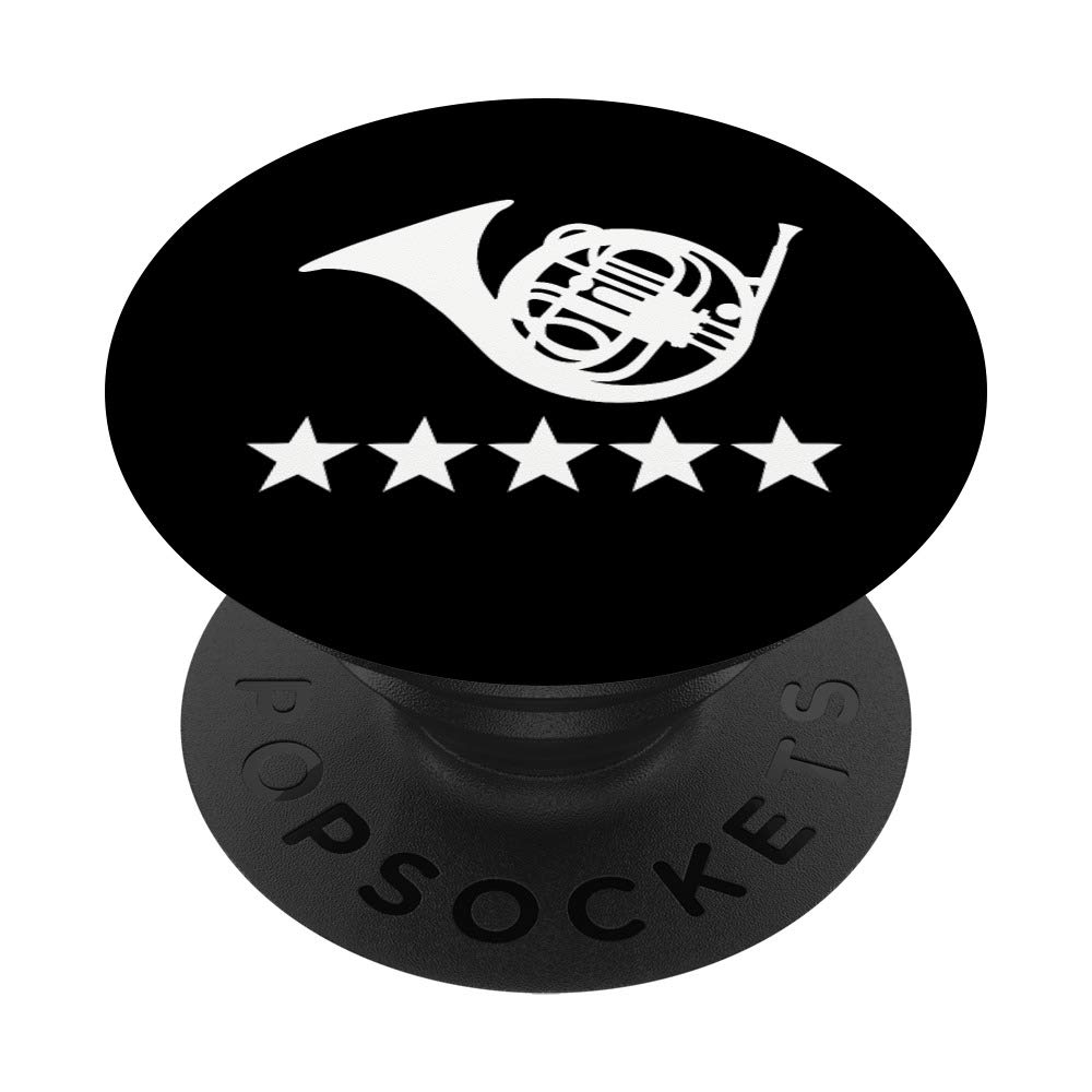 Bugle french horn PopSockets PopGrip: Swappable Grip for Phones & Tablets