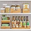 mDesign-Kitchen-Storage-Box--Practical-Storage-Tray-with-Integrated-Handles--Open-Bamboo-Cupboard-Organiser-for-Kitchen-Utensils--Natural mDesign Kitchen Storage Box – Practical Storage Tray with Integrated Handles – Open Bamboo Cupboard Organiser for…