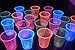 DirectGlow 12oz Neon Assorted Blacklight Reactive Soft Plastic Cups (Multicolor, 20)