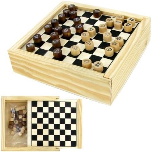 Travel mini Chess set in wood box