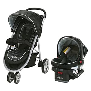Graco Aire3 Travel System | Includes The Lightweight Aire3 Stroller and SnugRide SnugLock 30 Infant Car Seat, Gotham
