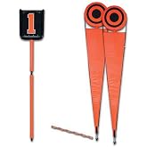 CHAMPRO Football Deluxe Down Indicator Box and Chains Set, ORANGE