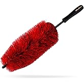 Maxshine Wheel & Rim Brush 10” – Large Soft Bristle PP Material with Comfort Grip & Knuckle Guard – Scratch-Free Wheel Cleaning Brush – Universal Car Detailing Tool for Rims & Tires