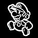 Bros Mario Jumping Vinyl Car Decal