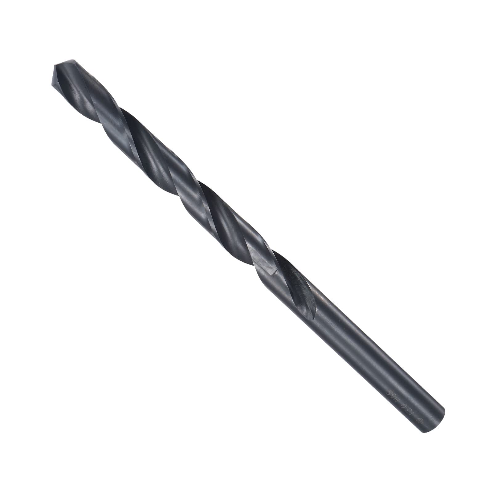 CoCud Twist Drill Bits, 13mm Drilling Diameter, Black Oxide High Speed Steel Extra Long Straight Shank - (Applications: for Stainless Steel Alloy Metal), 1-Piece