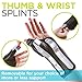 BraceAbility Wrist and Thumb Spica Splint - De Quervain's Tenosynovitis Long Forearm Cast Stabilizer for Tendonitis, Sprains, Thumb Brace for Arthritis Pain and Support - (S Left Hand)