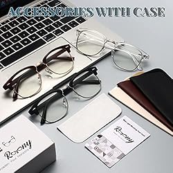 Rutony 3 Pack Blue Light Blocking Glasses Men