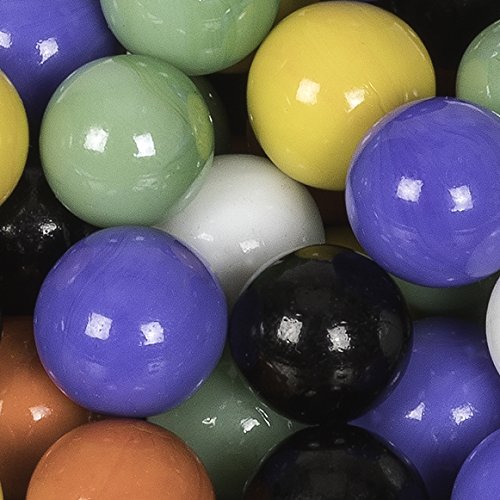 Marbles for Chinese Checkers, Set of 60, 6 Colors, 10 Marbles for Each Color, Includes Velvet Drawstring Pouch