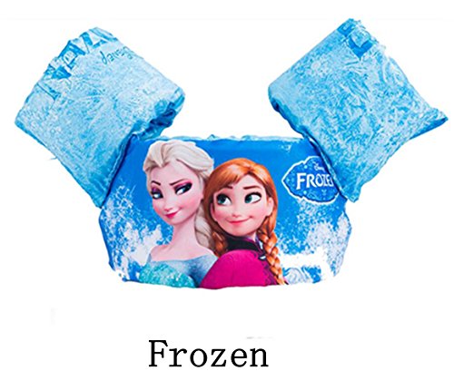 Ivie Swim Arm Bands Float Vest Puddle Jumper Basic Life Jacket Water Pool Beach Swimming Training Aids Device for Kids to Learn Swimming Weighing from 30 to 66 lbs (Frozen)