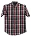 Gioberti Mens Casual Plaid Checked Short Sleeve Button Down Dress Shirt