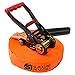 Slackline Industries 50' Base Line Starter Kit with Ratchet, Tree Protectors, Neon Orange - Zero Waste