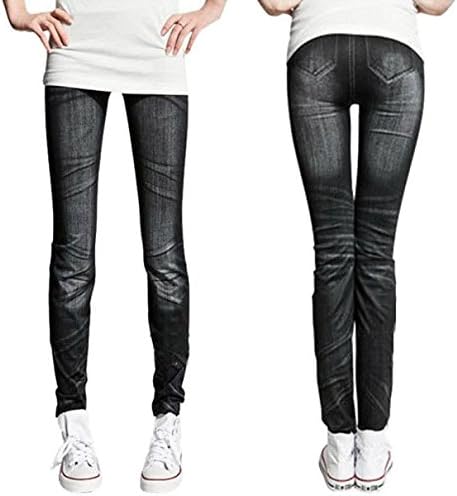 elasticated high waist jeans