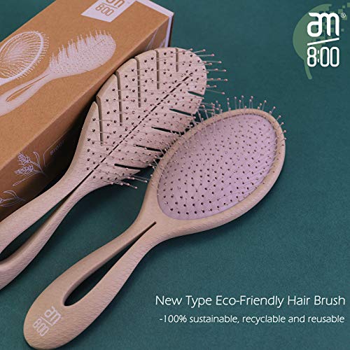 am800 Soft Hair Brushes for Women, EcoFriendly Hair Brush Set, New