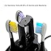 Sonic Electric Toothbrush Rechargeable-Includes UV Sanitizer and Timer 5 Brush Modes 4 Replacements Heads Holder and Charger, Waterproof for Shower and Family - RLT236 Black-by BESTEK