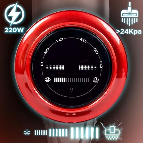 Duronic Cordless Vacuum Cleaner VC24 Rechargeable Upright Handheld Stick Cleaners, Bagless Powerful Hand Held Hoover for Floor, Pet hair, Carpet, Cars, Stairs, Lightweight