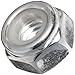 Carbon Steel Lock Nut, Zinc Plated Finish, Right Hand Threads, Self-Locking/Nylon Insert, Meets DIN 985, M4-0.70 Threads (Pack of 100)