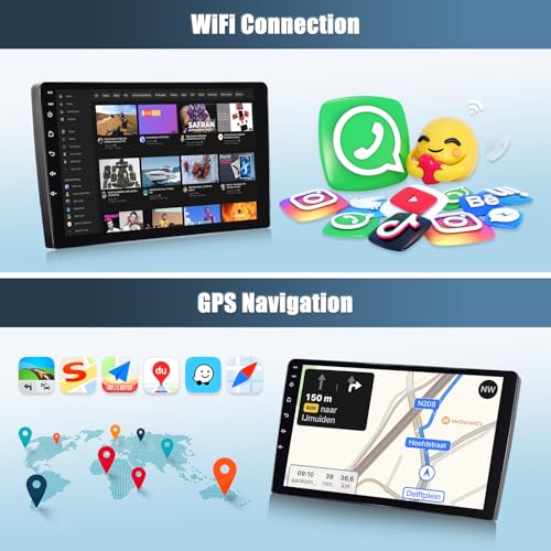 CAMECHO 4+64G Android 13 DSP Car Radio for Fiat DUCATO 2010/Citroen Jumper/Peugeot Boxer with Rearview Camera, 9" Wireless Carplay Bluetooth Radio with Android Auto FM/RDS+Canbus HD Touchscreen