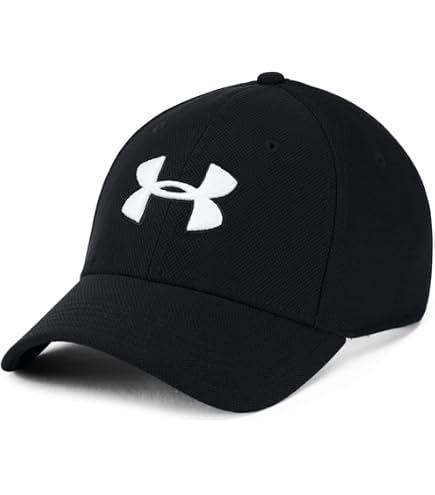 Under Armour Men's Blitzing Cap Adjustable, (001) Black / / White