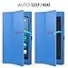 MoKo Case for All-New Amazon Fire HD 8 Tablet (7th Generation, 2017 Release Only) - Slim Folding Stand Cover for Fire HD 8, BLUE (with Auto Wake / Sleep)