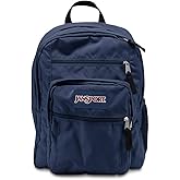JanSport Big Laptop Backpack for College - Computer Bag with 2 Compartments, Ergonomic Shoulder Straps, 15” Laptop Sleeve, Haul Handle - Book Rucksack, Navy
