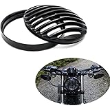 Metal Headlight Grill Cover Fits Harley Davidson Sportster XL 883 1200 X48 Black