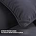 Edilly Luxury Down Alternative Quilted Queen Comforter-Stand Alone Comforter for Queen Size Bed,Year Round Duvet Insert with 4 Corner Tabs,88''x 88''Darkgrey