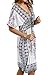 CHERRY CAT Women's Beach Cover Ups Swim Wear Bathing Suit Cover Ups Plus Size Clothing (White)