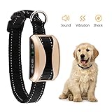 Bark Collar [2018 Smart Chip] Dog Shock Anti-Barking Collar with Beep, Vibration and Harmless Shock Rechargeable No Bark Control for Small/ Medium/ Large Dogs  with 7 Sensitivity Levels.