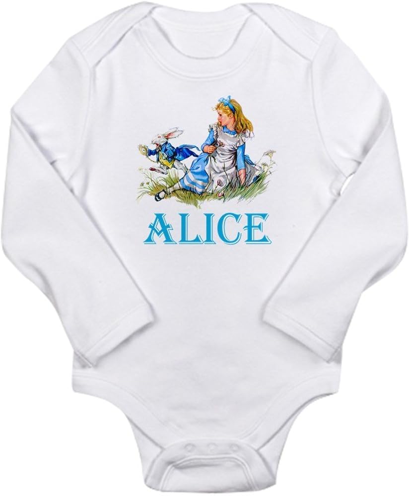 alice in wonderland baby romper