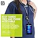 Gear Beast Universal Cell Phone Lanyard Compatible with iPhone, Galaxy & Most Smartphones Includes Phone Case Holder with Card Pocket, Silicone Neck Strap