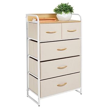 Mdesign Tall Chest Of Drawers Bedroom Storage Drawers For