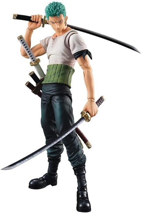 Amazon Co Jp ワンピース ロロノア ゾロ海賊ハンターゾロ パストブルー 可変アクションヒーローアクションフィギュア キッズ誕生日ギフトコレクションおもちゃ 150mm ホーム キッチン