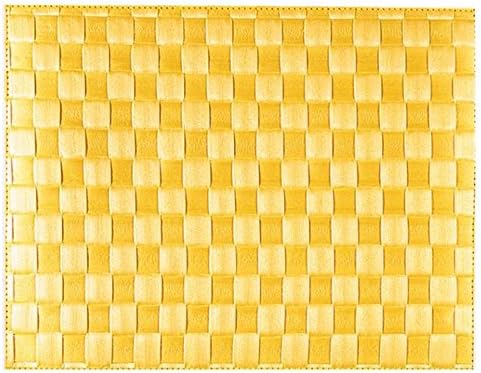 Saleen Placemat Rounded 30x41,5 cm in Lemon Yellow, polypropylene, 30 x 41.5 x 0.2 cm