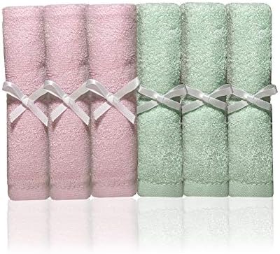 Organic Bamboo Washcloths - Ultra Soft and Super Absorbent Wash Clothes for Face - Perfect for All Ages and Sensitive Skin (Eczema, Rash, Burns)