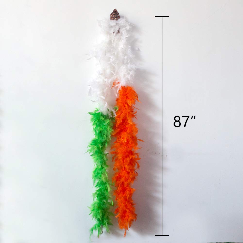 St. Patrick\'s Decorative Tops, 3PCS Irish 3 Color Feather Strip