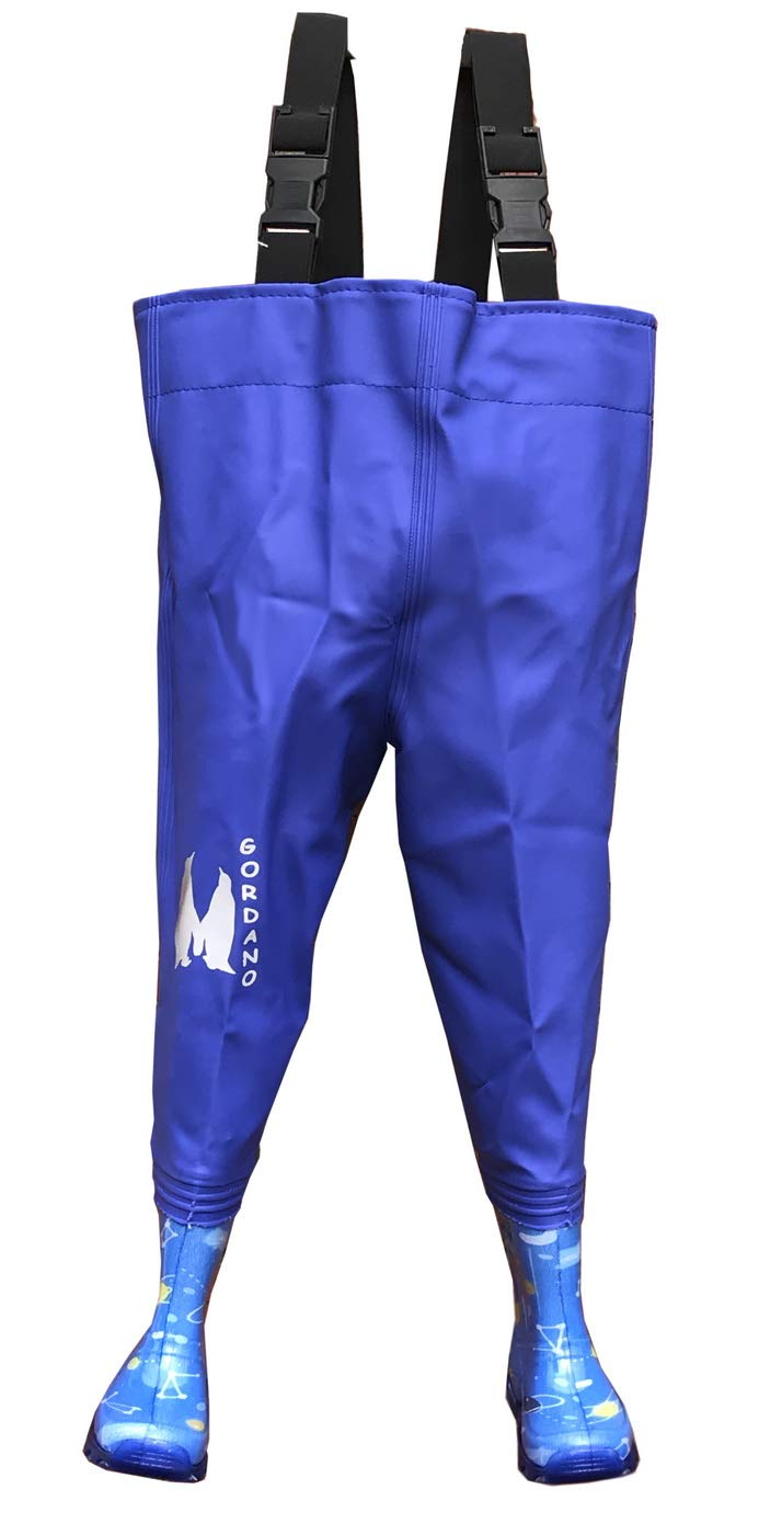 Gordano" Kids Fishing Chest Waders, Fishing Boots Splash Size 34-35