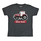 Future Farmer Case IH Red Tractor Country Fields Rural Novelty Toddler T-Shirt