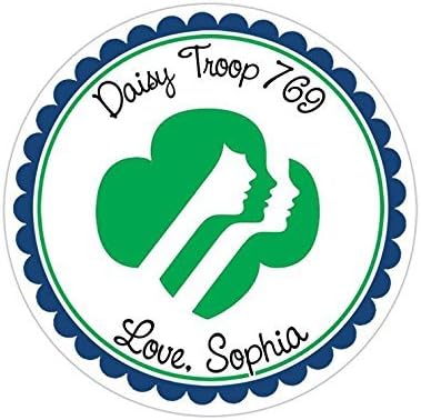 Personalized Customized Stickers - Scout Cookies - Round Labels - Choose Your Size