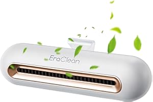 ERACLEAN Mini Fridge Deodorizer, Portable Rechargeable Deodorizer Reusable, 2 Modes Refrigerator Odor Eliminator, Antifreeze Design Ozone Sterilizer for Fridge, Wardrobe, Cabinet, Car (Type-c)
