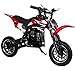 KidsFunWorld 49CC 2-Stroke Gas Power Mini Pocket Dirt Bike Dirt Off Road Motorcycle Ride-on (Red)