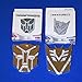 Skyland Car Decoration Transformers Sticker Logo Solar Energy Metal 3D Decepticons Emblem Badge Decal Truck Auto Styling Warning Lamp