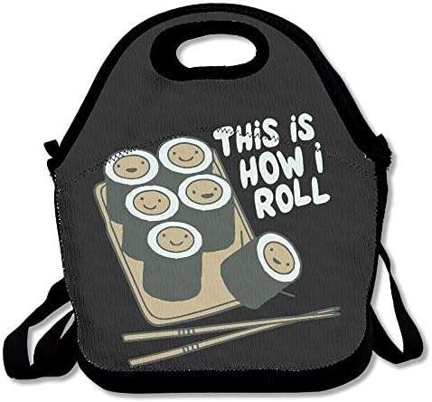 SUNG916 How I Roll Sushi Reusable Lunch Bags