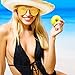 Blulu Round Rimless Sunglasses Tinted Eyewear Transparent Candy Color Sunglasses (Color Set 1, 9 Pieces)