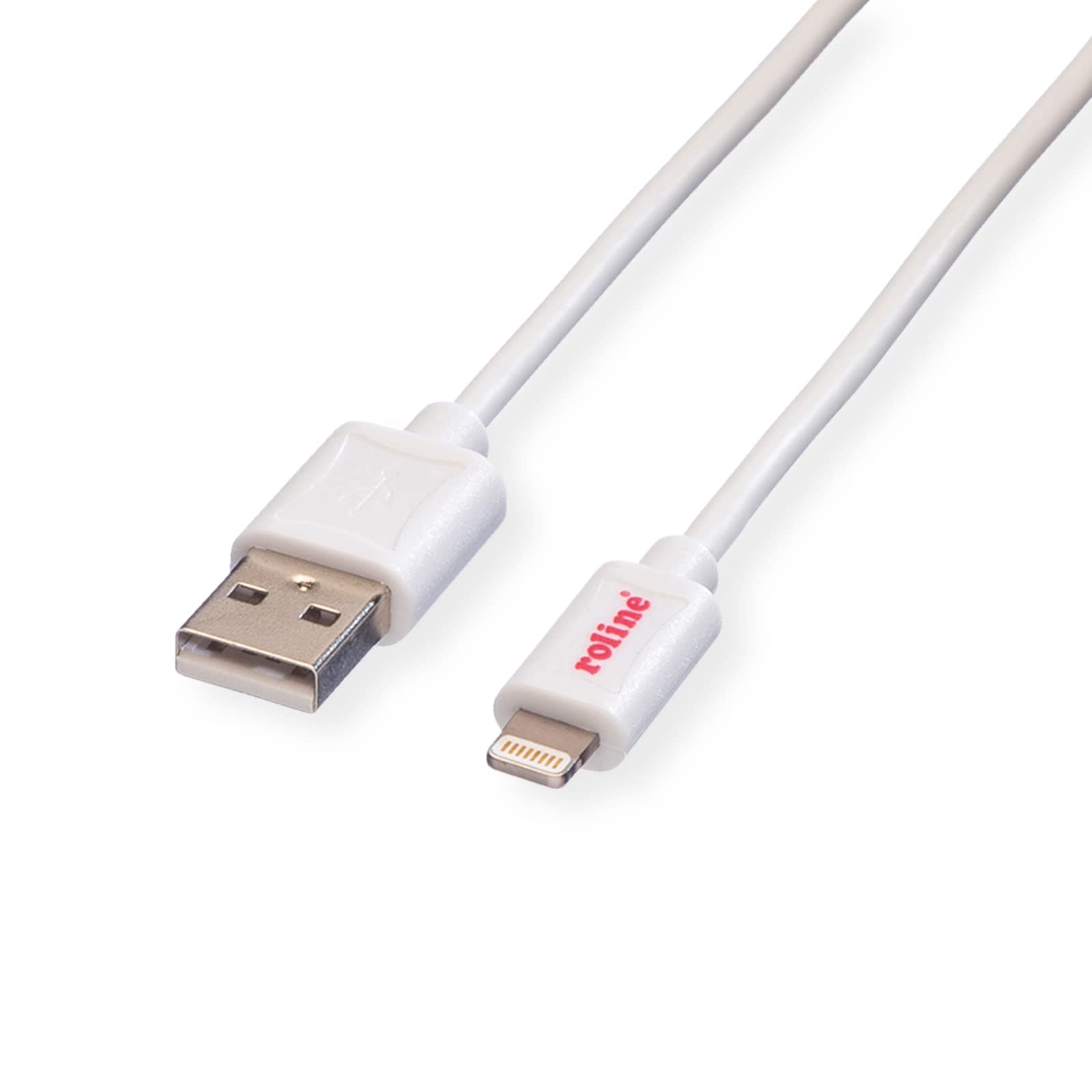 Rotronic Roline 11028321 USB 2.0 Sync Charger Cable for Apple Devices with Lightning Connector 1.0 m