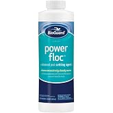 BioGuard PowerFloc Advanced Pool Settling Agent, 1 Quart, Single Pack | Clears Cloudy Water Fast, Effective Pool Water Enhancer, Makes Water Clear and Sparkling